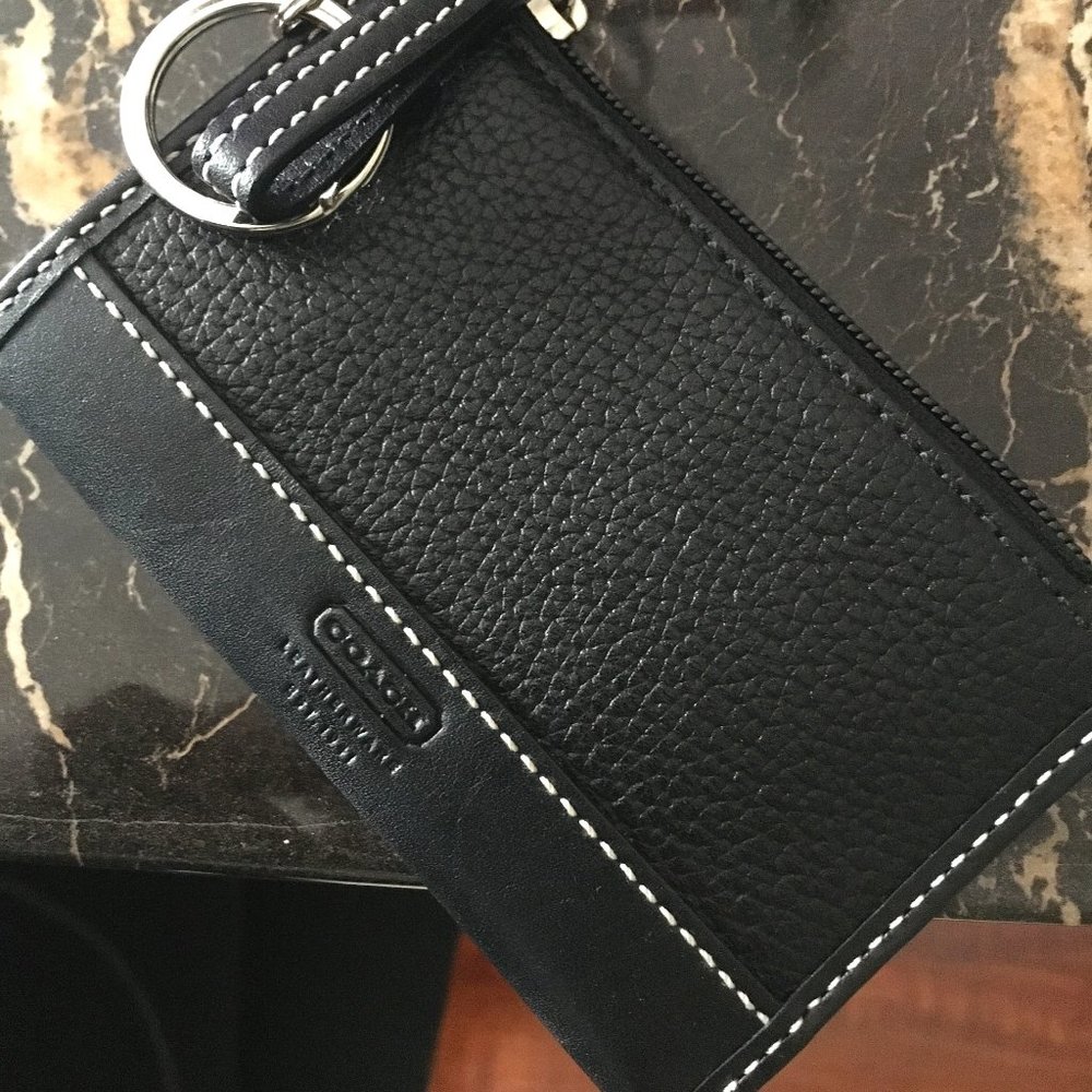 Coach Leather Cardholder & Keyring